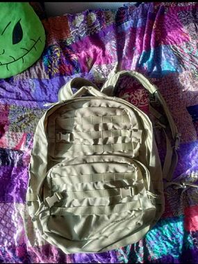 Men's FIELD LINE  Tactical Backpack - Beige Utility Daypack